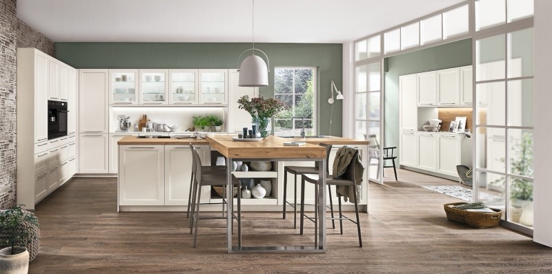Cuisine Cosy blanc – style traditionnelle, Envia Cuisines