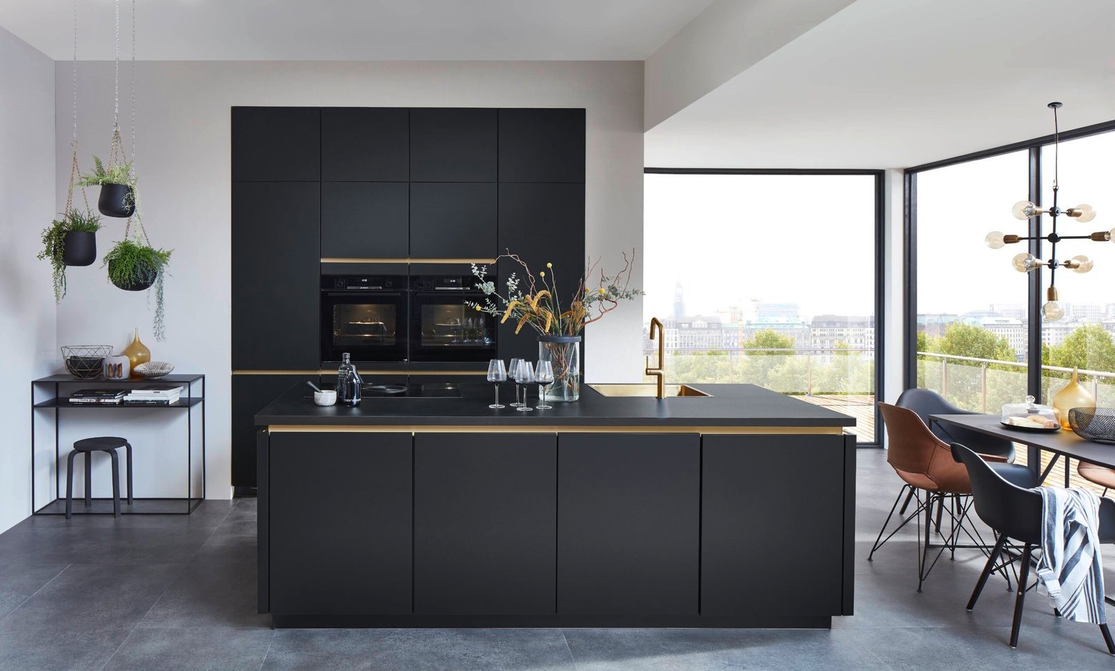 Cuisine Sweet noir – style moderne, Envia Cuisines